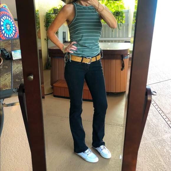 H&M Denim - H&M Low Waist Bootcut Black Jeans Sz 30 (29)